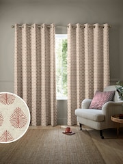 Emily Bond Rust Orange Jaipur Made to Measure Curtains - Image 1 of 9