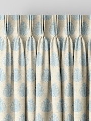 Emily Bond Sky Blue Jaipur Made to Measure 100% Cotton Curtains - Image 5 of 9