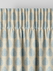 Emily Bond Sky Blue Jaipur Made to Measure 100% Cotton Curtains - Image 6 of 9