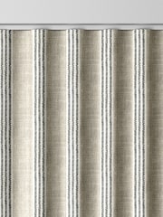 Emily Bond Charcoal George Stripe Print Made to Measure Curtains - Image 8 of 9