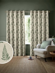 Emily Bond Forest Green Tynesfield Made to Measure Curtains - Image 1 of 9