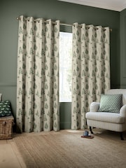 Emily Bond Forest Green Tynesfield Made to Measure Curtains - Image 2 of 9