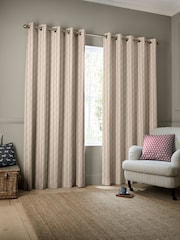 Emily Bond Red George 100% Cotton Stripe Print Made to Measure Curtains - Image 2 of 9