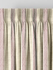 Emily Bond Red George 100% Cotton Stripe Print Made to Measure Curtains - Image 5 of 9
