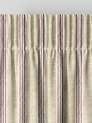 Emily Bond Red George 100% Cotton Stripe Print Made to Measure Curtains - Image 6 of 9