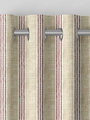 Emily Bond Red George 100% Cotton Stripe Print Made to Measure Curtains - Image 7 of 9