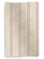 Emily Bond Red George 100% Cotton Stripe Print Made to Measure Curtains - Image 9 of 9
