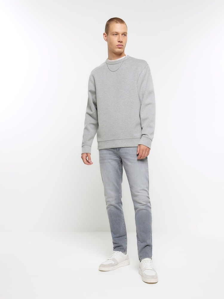 Grau - River Island Stretch-Jeans in Skinny-Fit - Bild 1 von 4