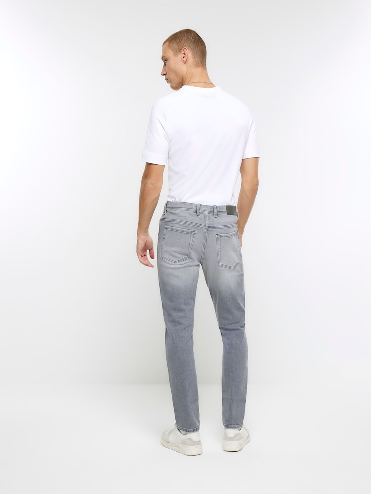 Grau - River Island Stretch-Jeans in Skinny-Fit - Bild 2 von 4