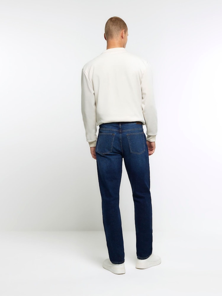 Blau - Slim-Fit-Jeans von River Island aus 100 % Baumwolle - Bild 2 von 3