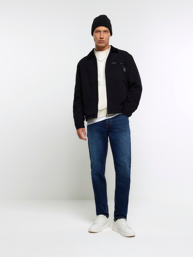 Blau - Slim-Fit-Jeans von River Island aus 100 % Baumwolle - Bild 3 von 3