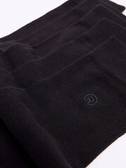 River Island Black Logo Embroidered Multipack of 5 Ankle Socks - Image 2 of 2