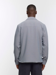 River Island Grey Regular Fit Smart Shacket - Image 2 of 4