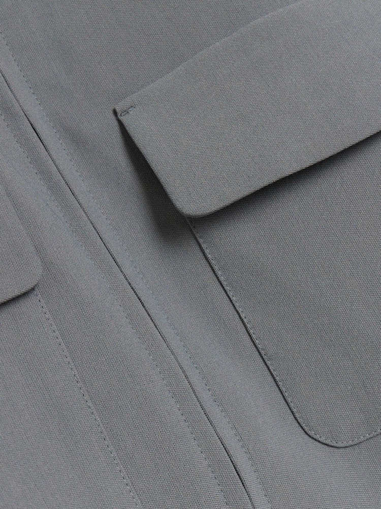 River Island Grey Regular Fit Smart Shacket - Image 4 of 4