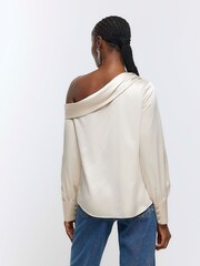 River Island White Off Shoulder Top - Image 2 of 6