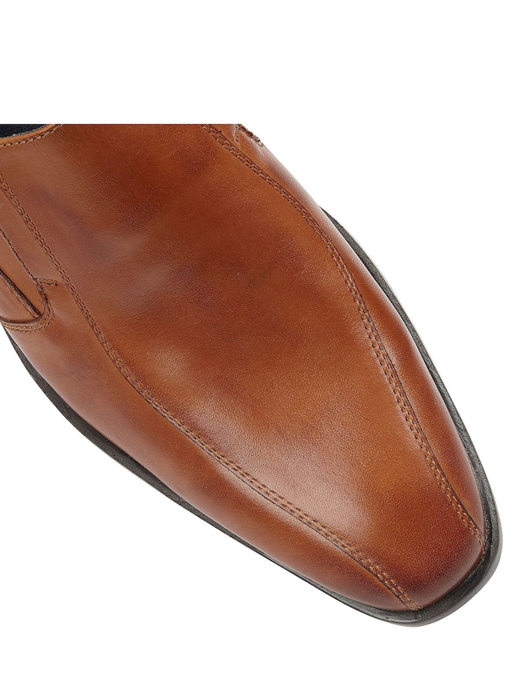 Lotus Brown Leather Loafers - Image 4 of 4