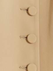 River Island Beige Button Front Tailored Waistcoat - Image 4 of 4