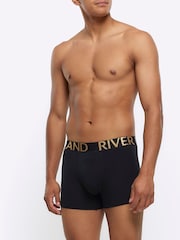 River Island Black Multipack of 4 Regular Fit Trunk - Image 3 of 4