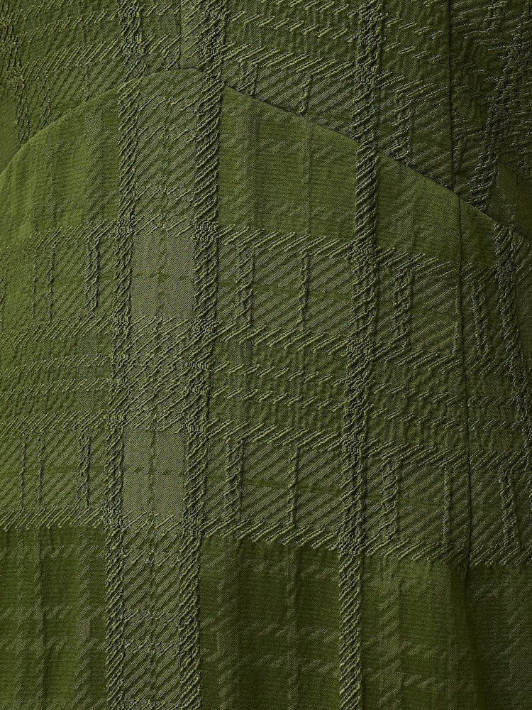Jigsaw Textured Check Midi Dress - Image 6 of 6