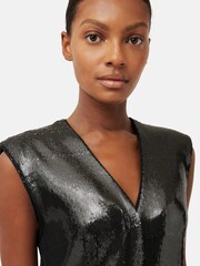 Jigsaw Sequin Black Jumpsuit - Image 5 of 7