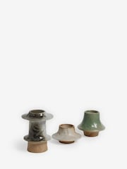 3 Pack Multi Global Tea Light and Taper Candle Holders - Image 4 of 5