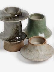 3 Pack Multi Global Tea Light and Taper Candle Holders - Image 5 of 5