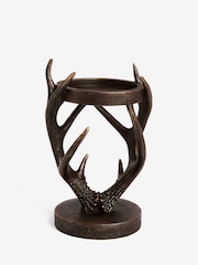 Bronze Antler Pillar Candle Holder - Image 3 of 5