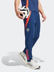 adidas Navy/Red Manchester United Tiro 24 Presentation Tracksuit Bottoms - Image 3 of 6