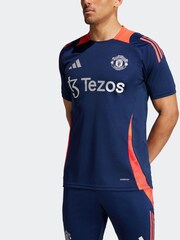 adidas Navy/Red adidas Manchester United Tiro 24 Training Jersey - Image 2 of 7