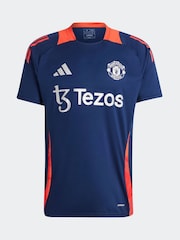 adidas Navy/Red adidas Manchester United Tiro 24 Training Jersey - Image 7 of 7