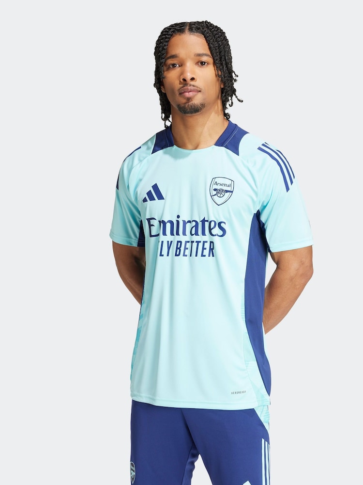 adidas Aqua Blue Arsenal Tiro 24 Training Jersey - Image 1 of 8