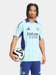 adidas Aqua Blue Arsenal Tiro 24 Training Jersey - Image 3 of 8