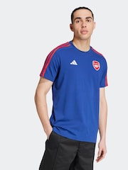 adidas Blue Arsenal DNA T-Shirt - Image 3 of 8