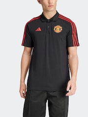 adidas Manchester United DNA 100% Cotton Polo Shirt - Image 3 of 15