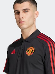 adidas Manchester United DNA 100% Cotton Polo Shirt - Image 6 of 15