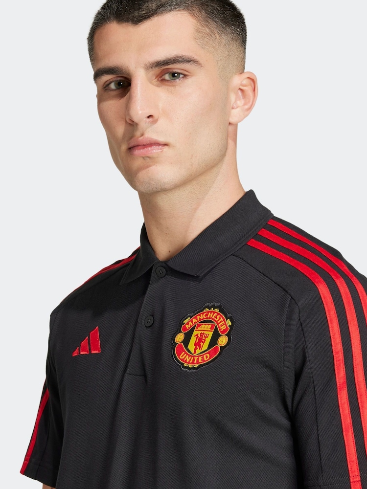 adidas Manchester United DNA 100% Cotton Polo Shirt - Image 6 of 15