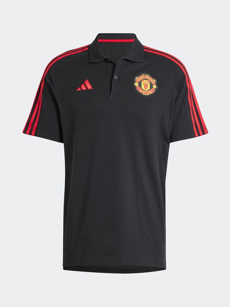 adidas Manchester United DNA 100% Cotton Polo Shirt - Image 7 of 15