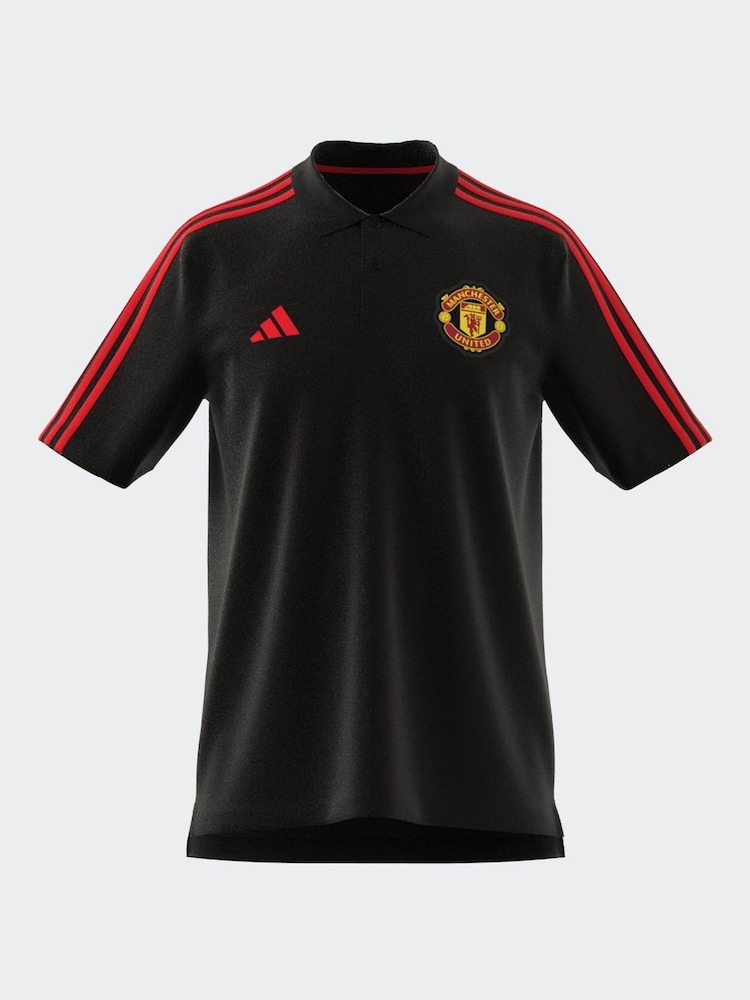 adidas Manchester United DNA 100% Cotton Polo Shirt - Image 9 of 15