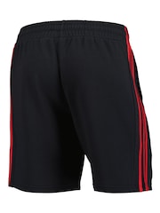 adidas Black Manchester United DNA 100% Cotton Shorts - Image 9 of 9