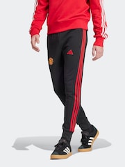 adidas Black Manchester United DNA 100% Cotton Joggers - Image 1 of 9