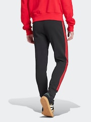 adidas Black Manchester United DNA 100% Cotton Joggers - Image 2 of 9