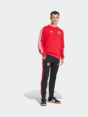 adidas Black Manchester United DNA 100% Cotton Joggers - Image 5 of 9