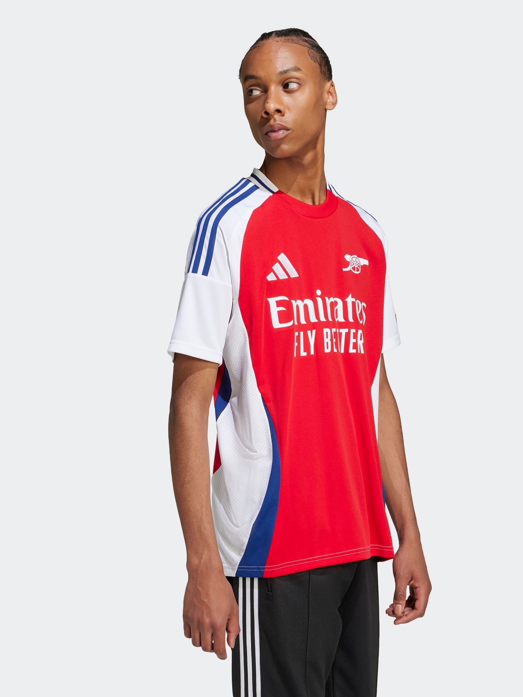 商品画像：adidas Arsenal Ben White Home Long Sleeve Jersey w/ EPL + No 3