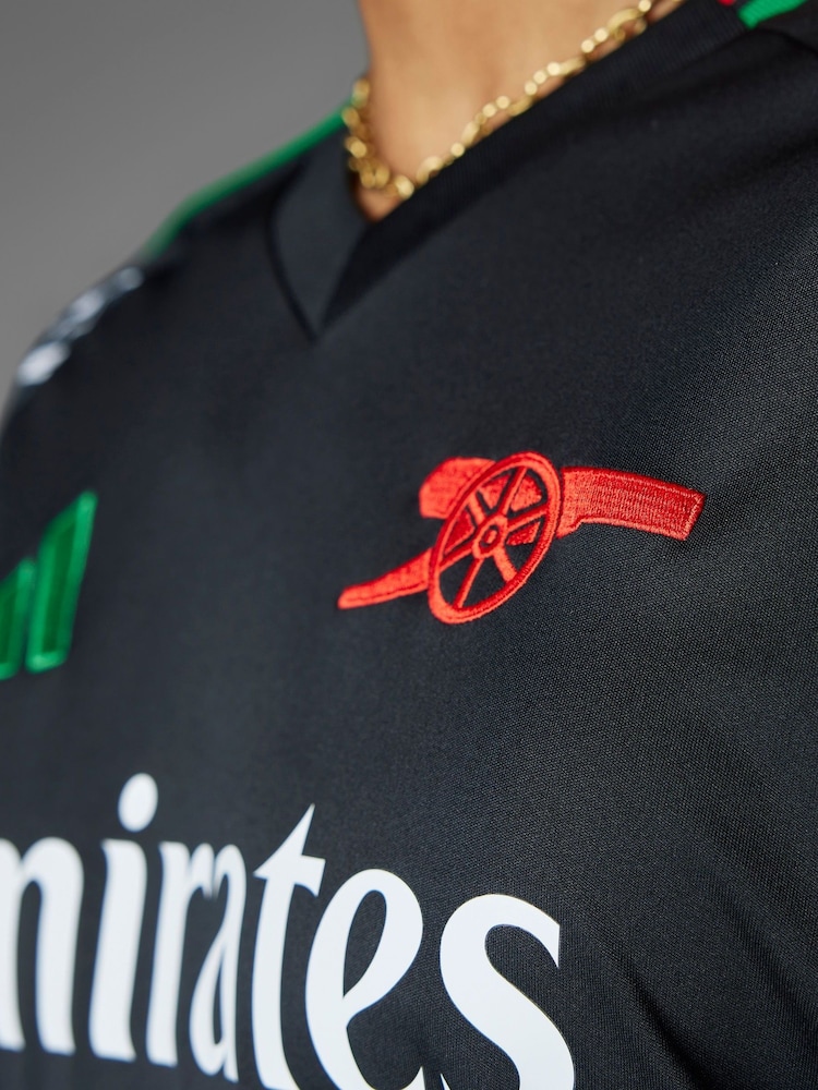 adidas Black Arsenal 24/25 Away Jersey - Image 11 of 18
