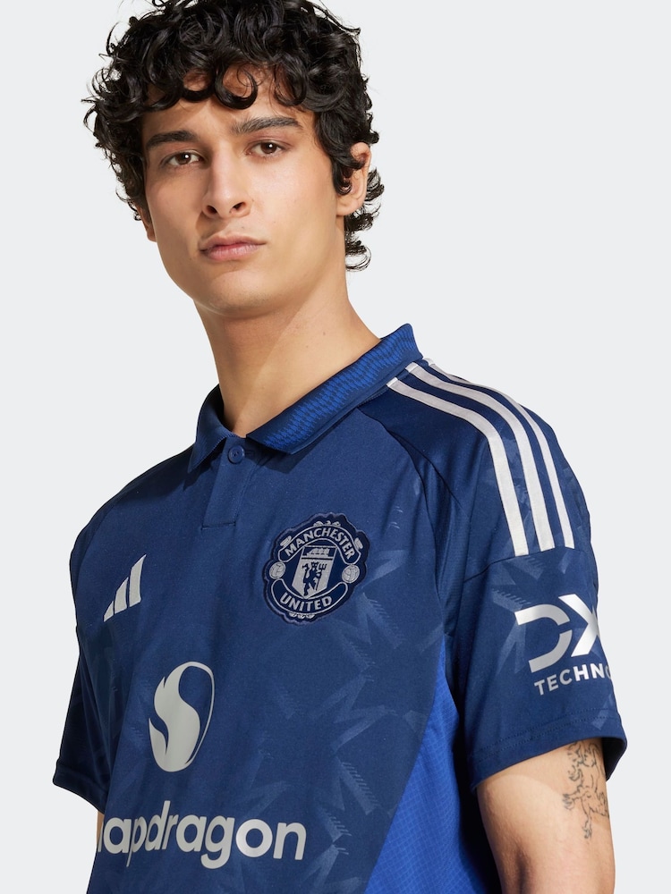 adidas Navy Manchester United 24/25 Away Jersey - Image 11 of 15