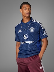 adidas Navy Manchester United 24/25 Away Jersey - Image 4 of 15