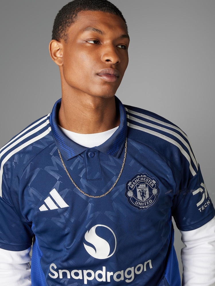 adidas Navy Manchester United 24/25 Away Jersey - Image 6 of 15