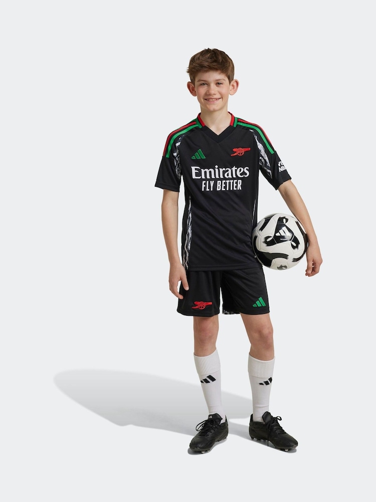 adidas Black Kids Arsenal 24/25 Away Shorts - Image 1 of 6