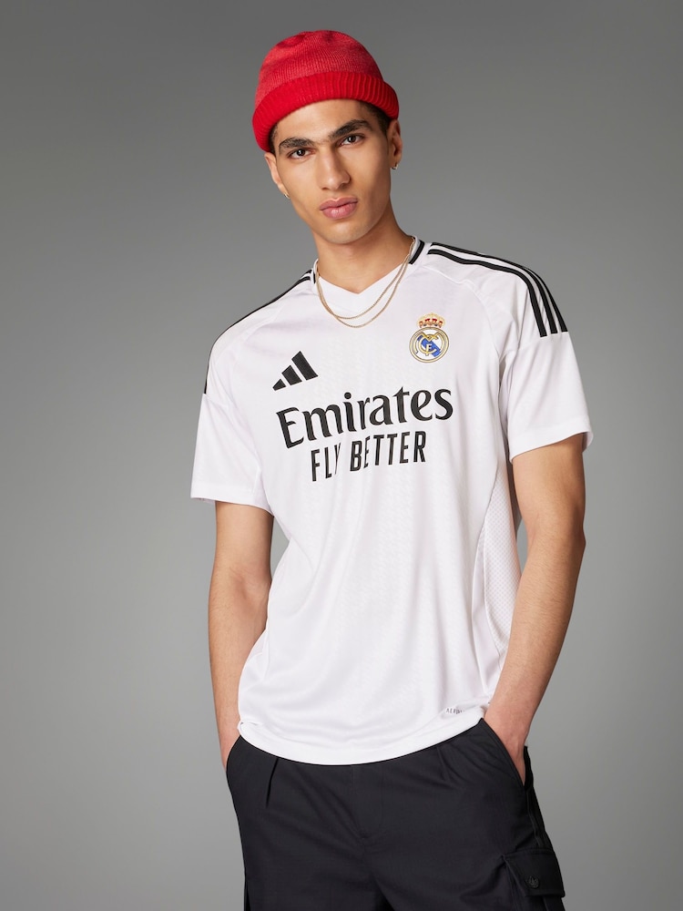 adidas White Real Madrid 24/25 Home Jersey - Image 1 of 18