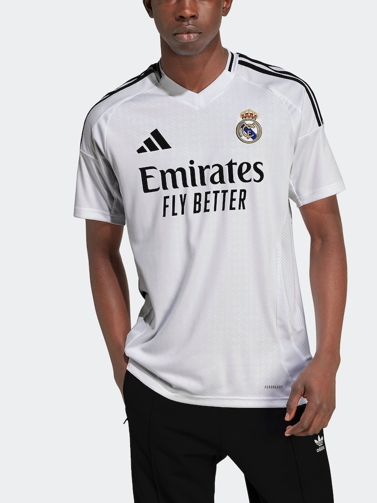 adidas White Real Madrid 24/25 Home Jersey - Image 12 of 18